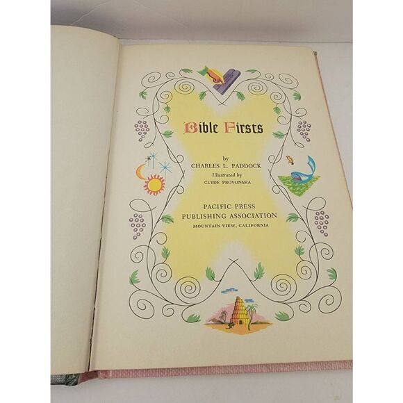 Vintage Bible Firsts Charles L Paddock 1963 Hardback - Picture 4 of 6
